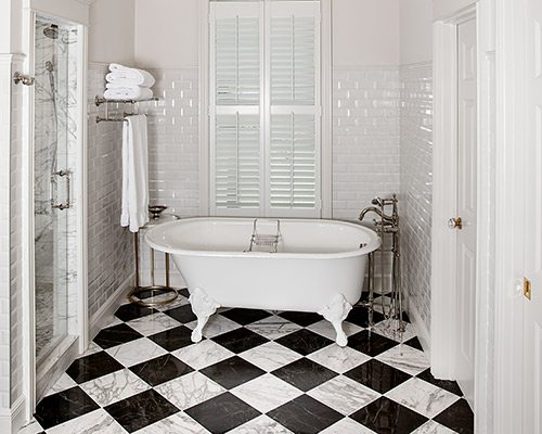 Black and White Bathroom Remodel by Built by Brett in Springfield MO