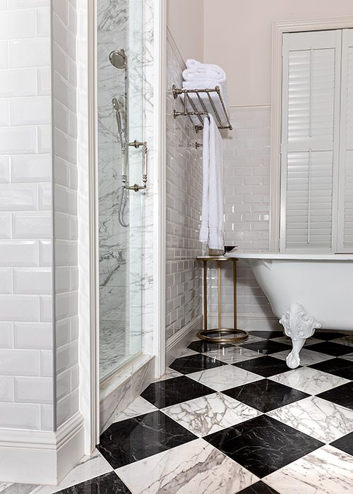 Black and White Bathroom Remodel by Built by Brett in Springfield MO