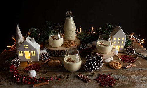 Holiday Eggnog Display