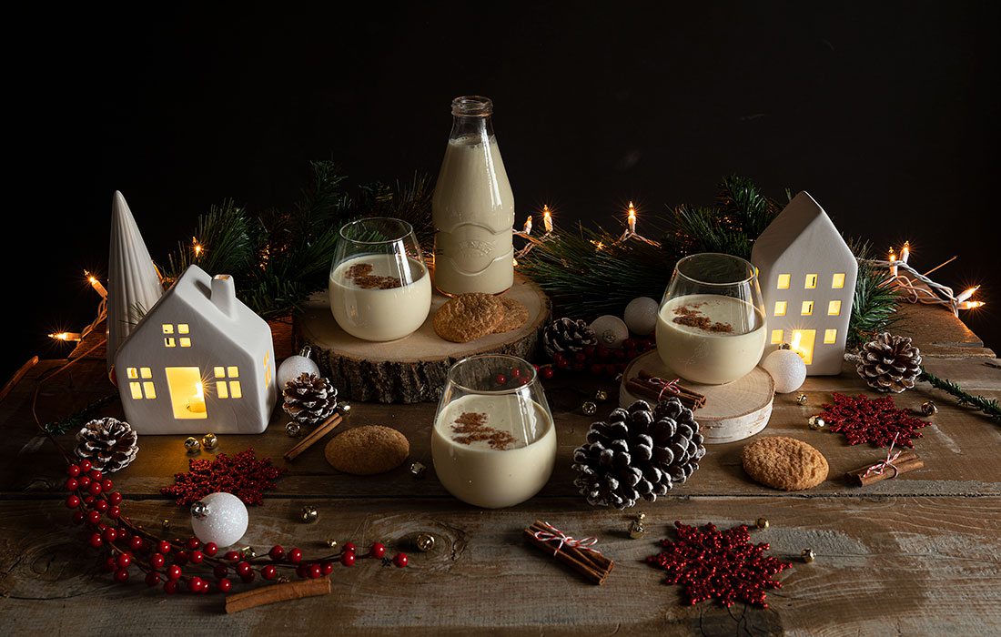 Holiday Eggnog Display