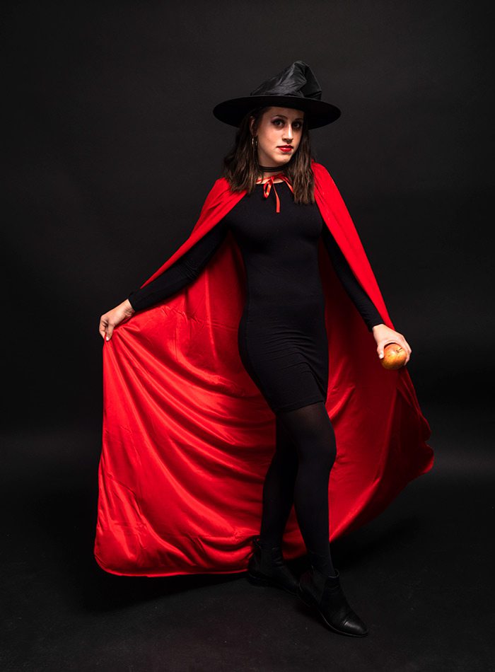 Erin Carleton as a witch for Halloween 2019