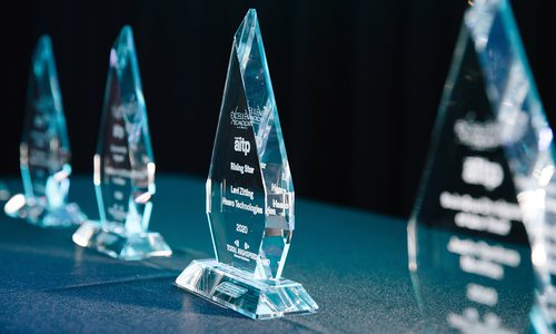 Excellence in Technology trophies