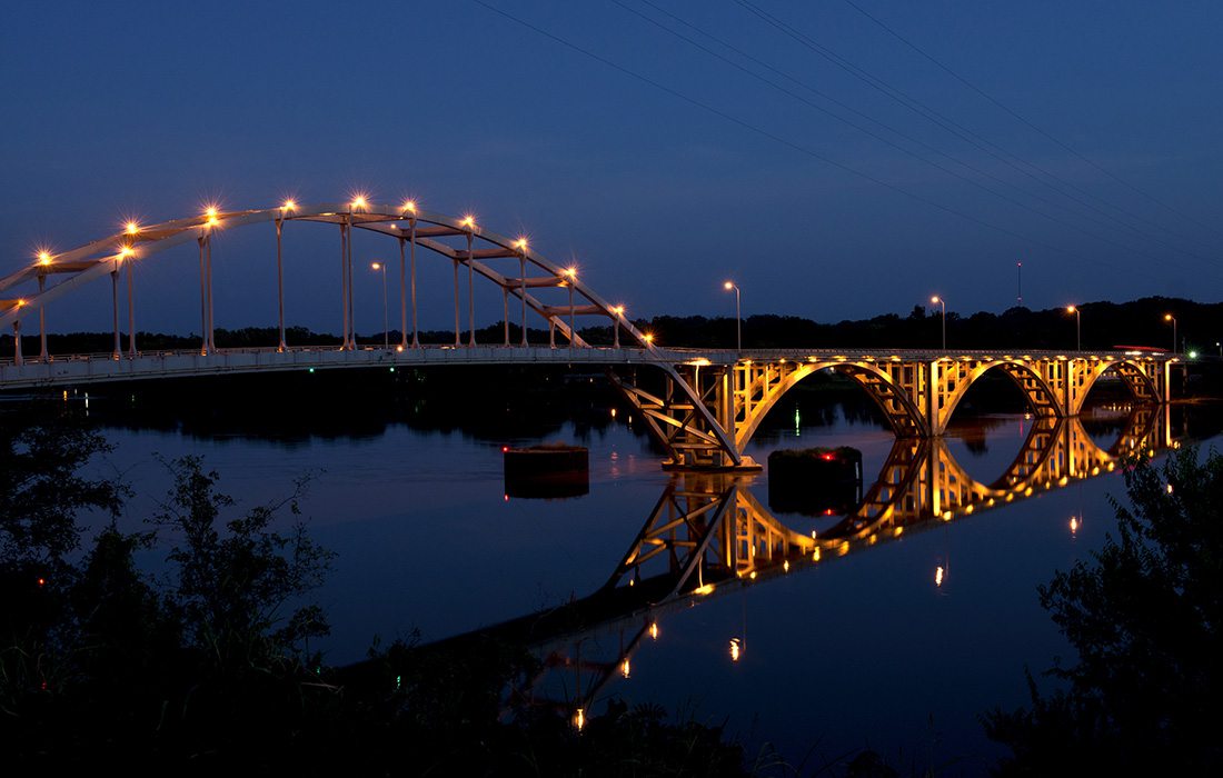 Bridge over the Mulberry River on the Pig Trail Scenic Byway