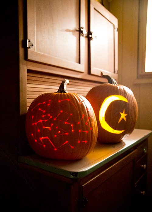 carved pumpkins