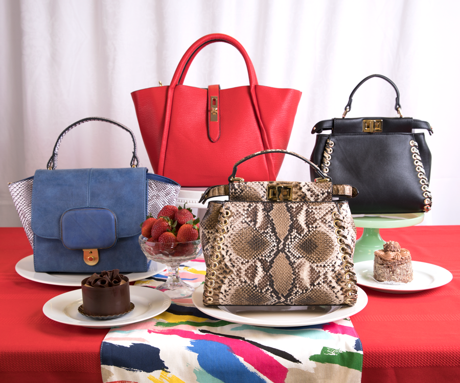 Handbags from Wickman's Garden Village and cakes from European Café.