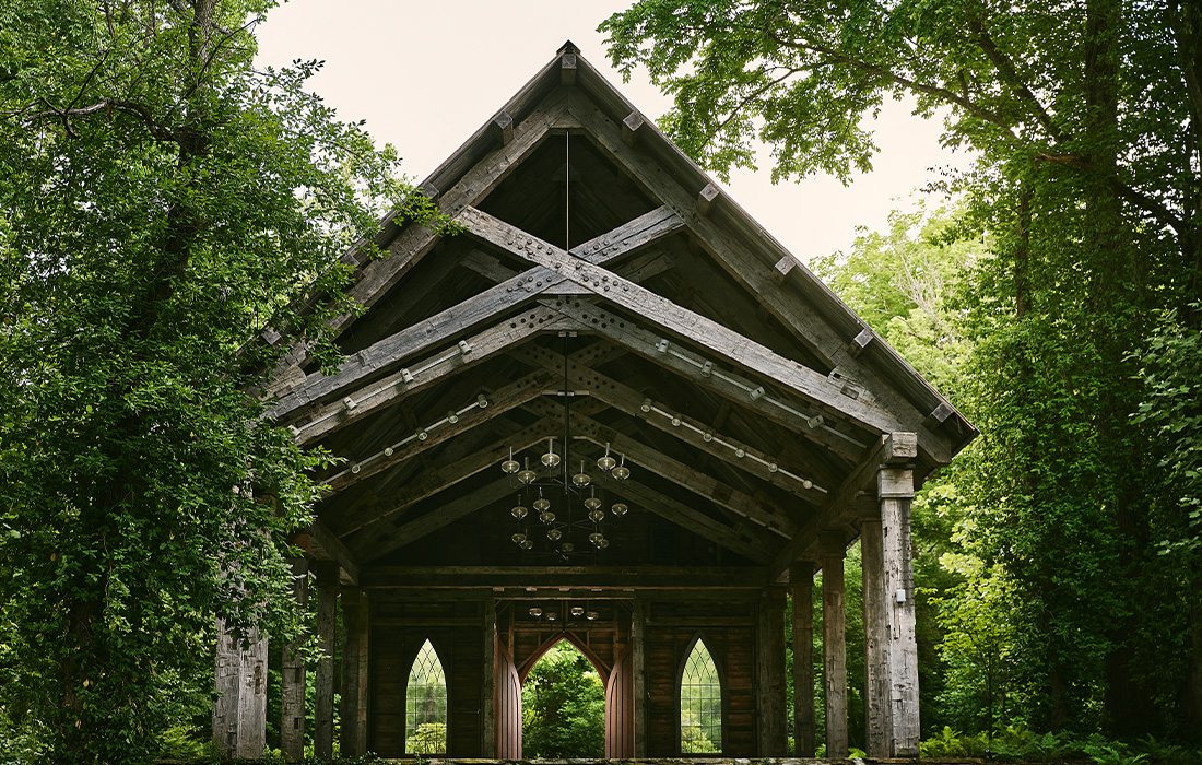 Close up of chapel at Finley Farms.