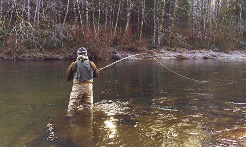 Fishing in the Winter near Springfield MO