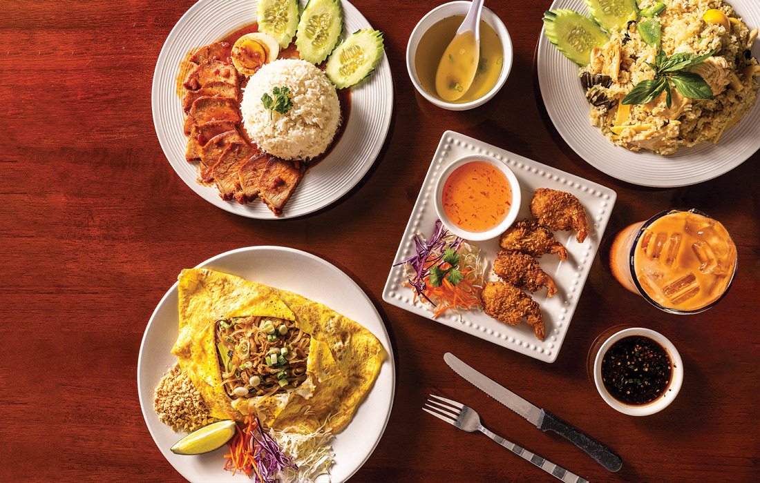 Menu items from Thai Quare