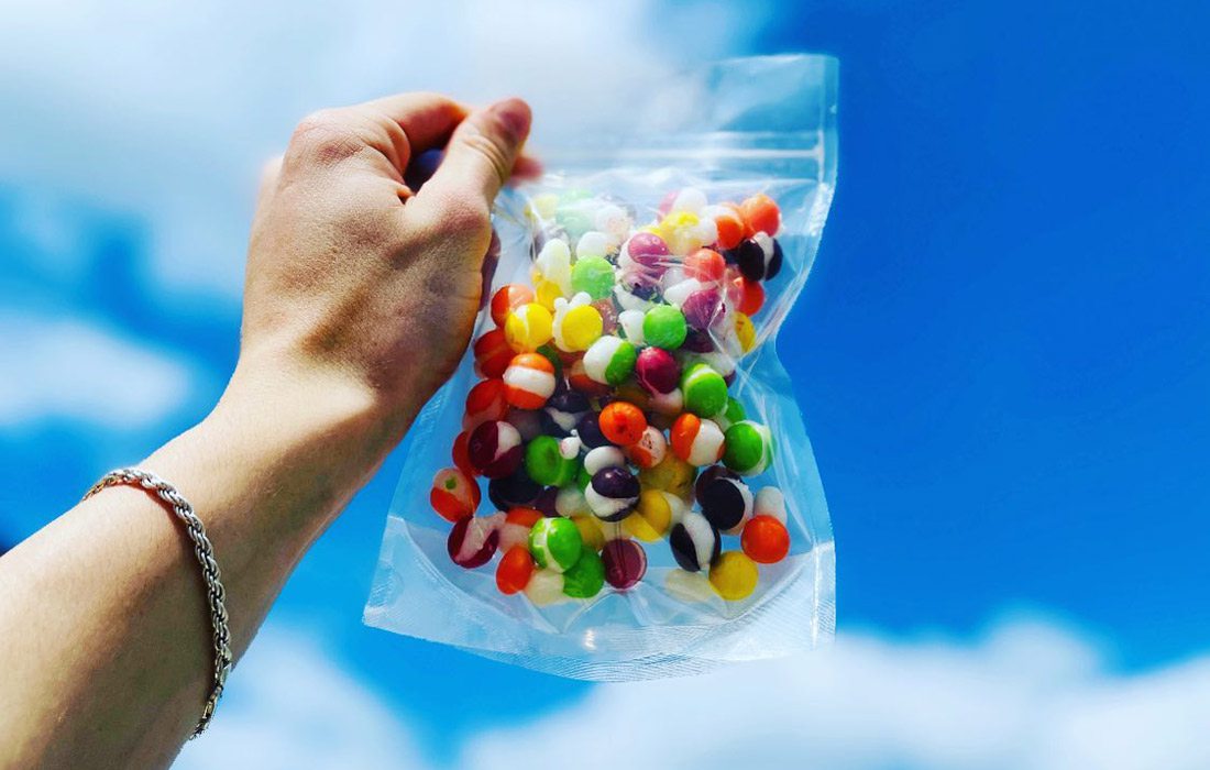 Freeze dried Skittles from Pineapple Whip