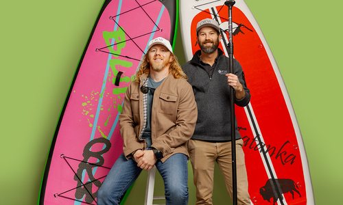 Paddleboarding with Ozark River Walkers