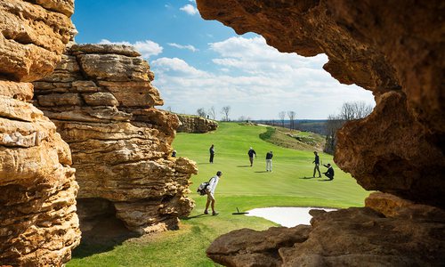 View of the green on hole #9 during Bass Pro Shops Legends of Golf at Mountain Top