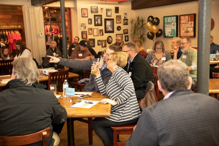 Five companies attended The Great Game for Small Business happy hour.