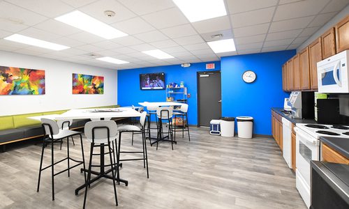 Breakroom designed by Grooms Office Environments