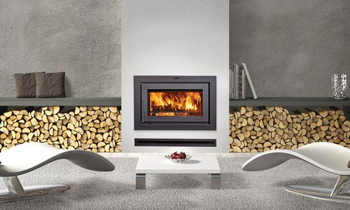 Built in fireplace