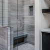 Glass shower door by American Glass in Springfield MO