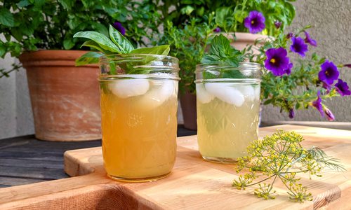 Herb infused cocktails from Creekside Mixers