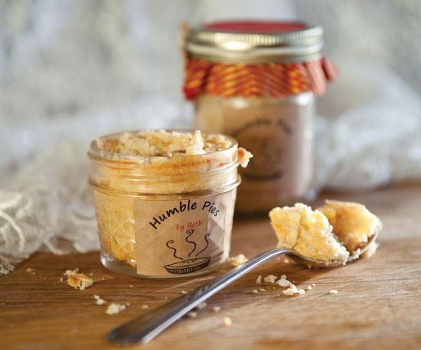 Mini pies in mason jars