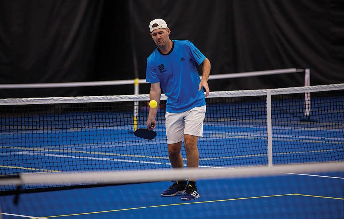 Jarrod Smith playing pickleball