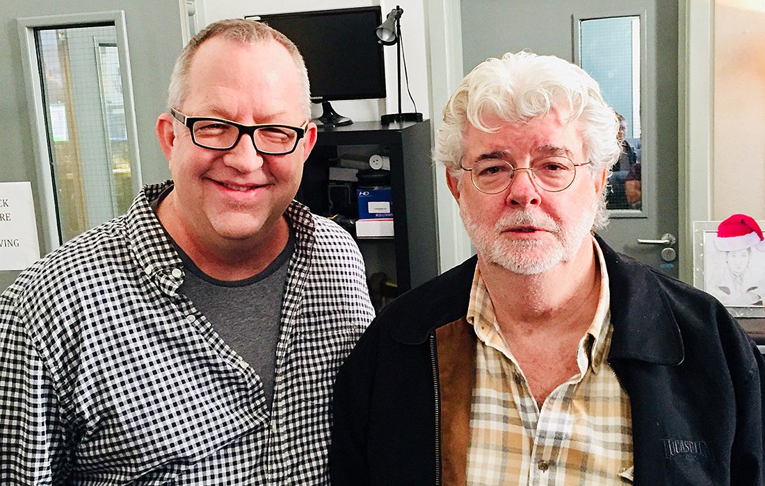 Joe Bauer with George Lucas