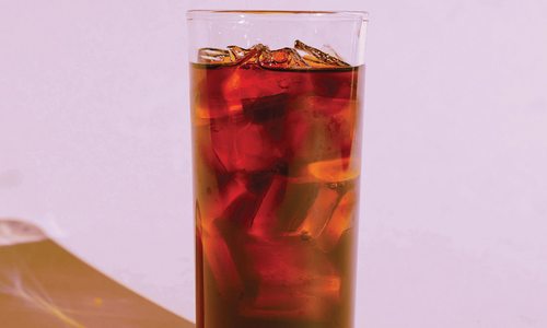 Iced coffee.