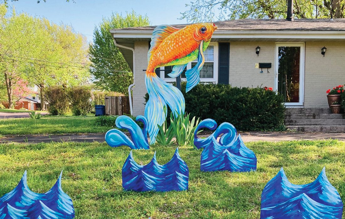 Lawn display in Springfield MO