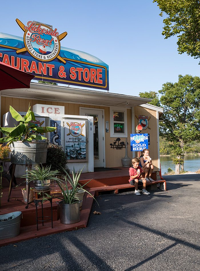 Erwin family at Lakeside Restaurant Resort & General Store