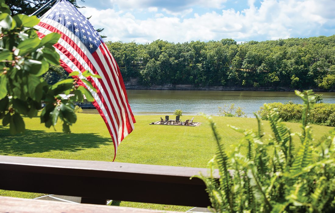 Lakeside outdoors at AirBnB in southwest Missouri