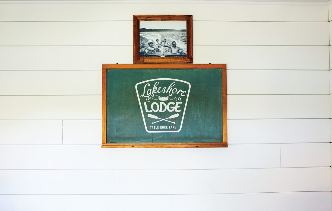 Plaque in lakeside cabin in southwest Missouri