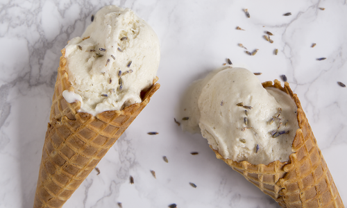 Make homemade lavender ice cream