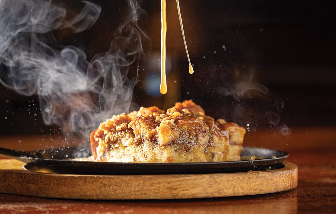 Bread pudding from Lindberg's Tavern in Springfield, MO.