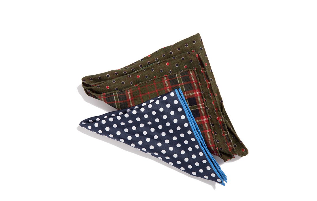 Spotted Pocket Squares from Town & County