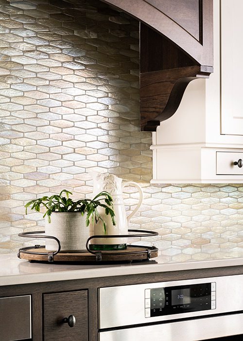 Kitchen with backsplash tile from Midwest Design Supply in Nixa MO