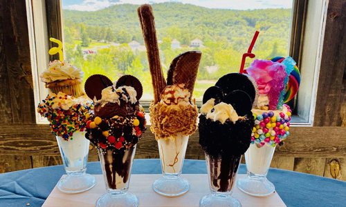 Milk shakes at Uncle Buck's.