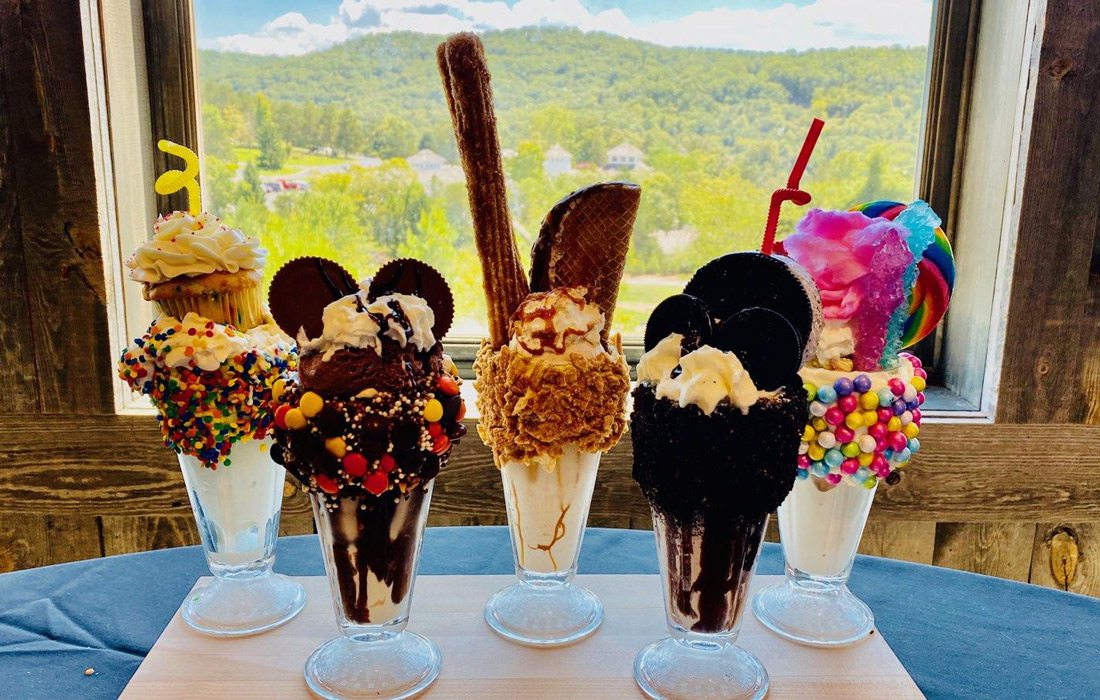Milk shakes at Uncle Buck's.