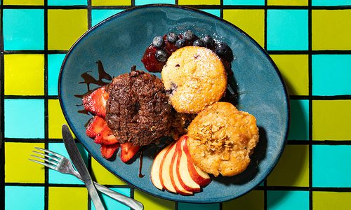 Muffin sampler at Morning Day Cafe in Nixa, MO