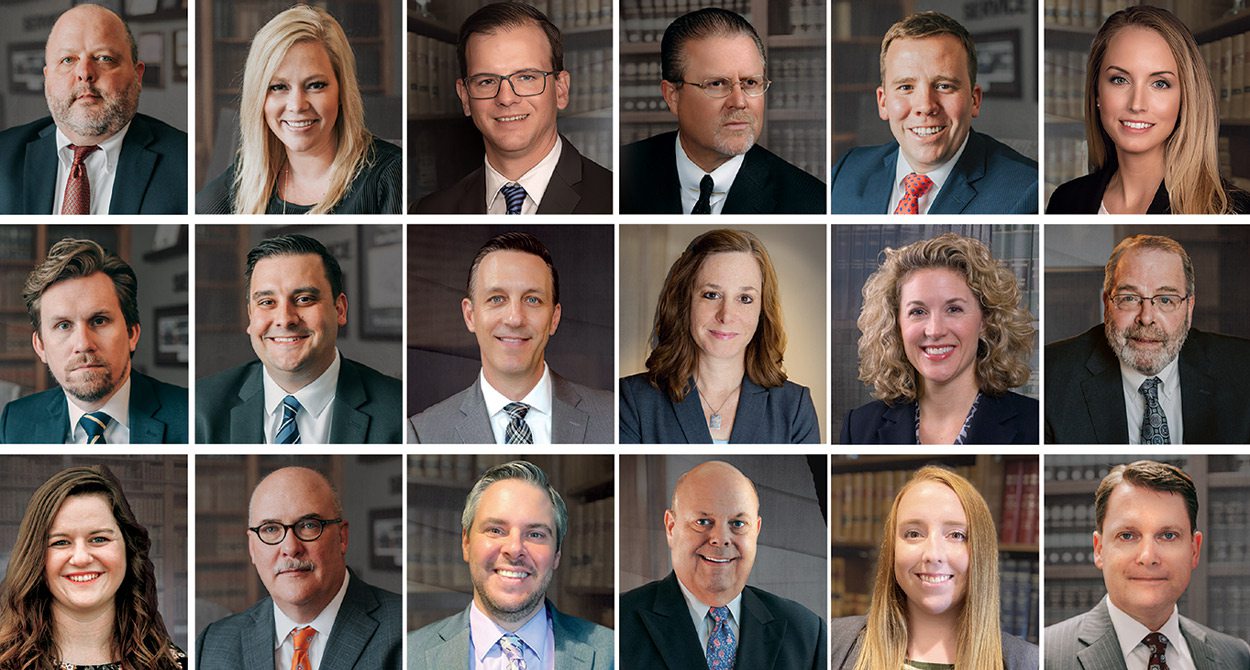 Brian K. Asberry, Melissa E. Bade, Patrick R. Baird, Michael J. DeArmon, Nathan Dunville, Katherine A. Thompson, Bryan D. Fisher,  Britton D. Jobe, Judson B. Poppen, Kirsten E. Poppen, Anne Sallee Mason, Paul G. White, Cathryn McNary, Patrick J. Platter, W. Bradley Risby, Richard L. Schnake, Lillian Sweeney, Daniel K. Wooten (Not pictured: Teresa Baird)