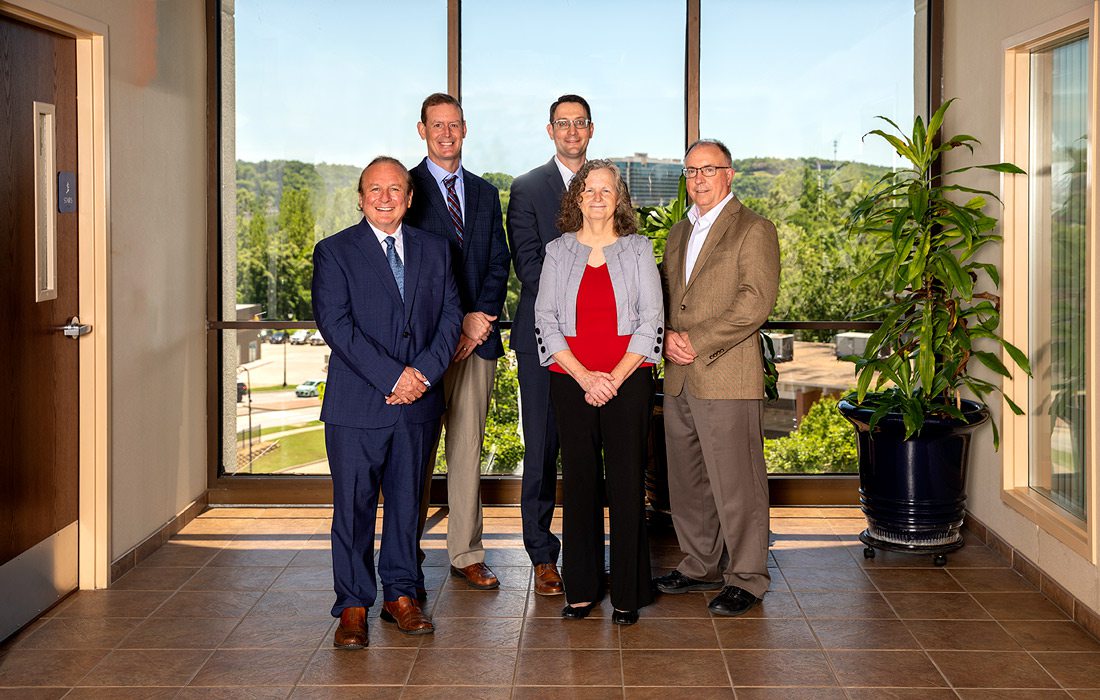 John Martinez, MD; Dwight Zabel, MD; Michael Selby, MD; Lavonne Burrows, CNS; Robert Muller, NP-C (not pictured: Johnna Manna, PA-C)