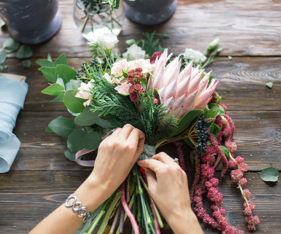 Add pops of color to the drab winter by learning about flower arrangements.