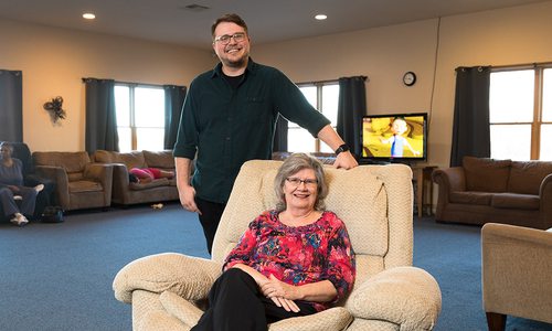 Chris Upton and Clarene Shepherd of Adult Tendercare Center in Springfield, MO