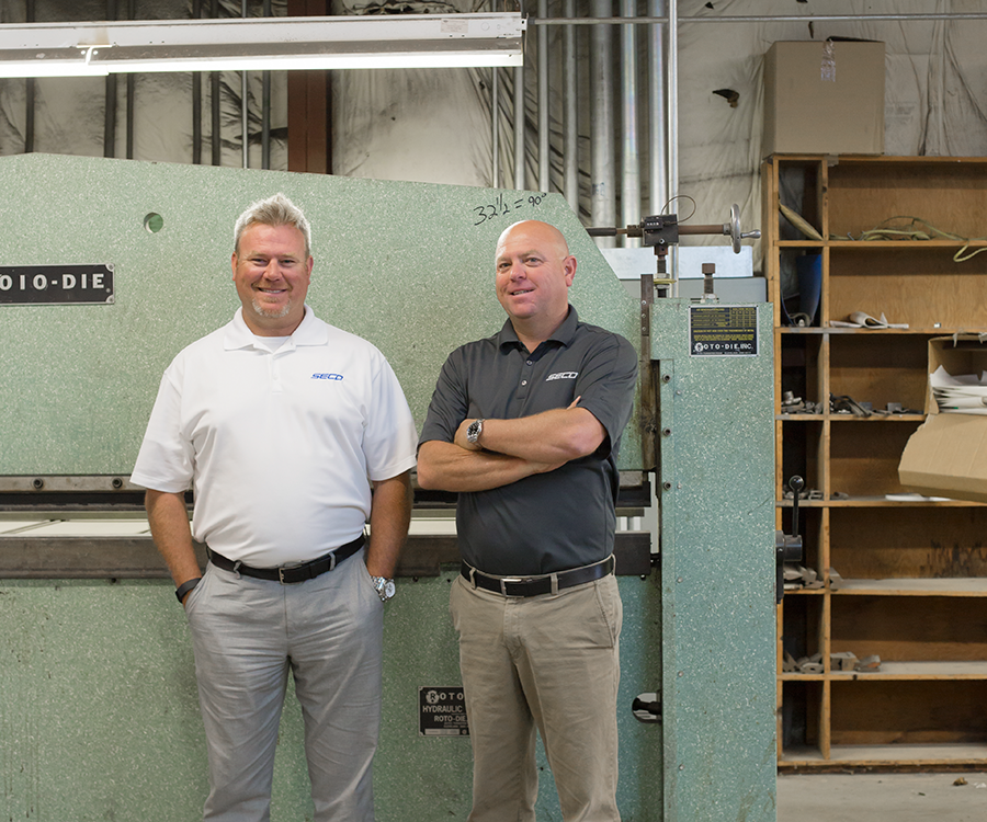 Jeffrey (left) and Bryan Fielder (right) of Springfield Engineering Company