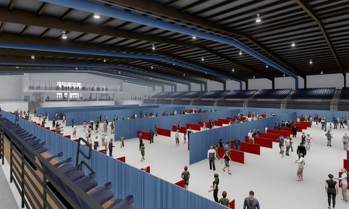 Render of event center at Ozark Empire Fairgrounds