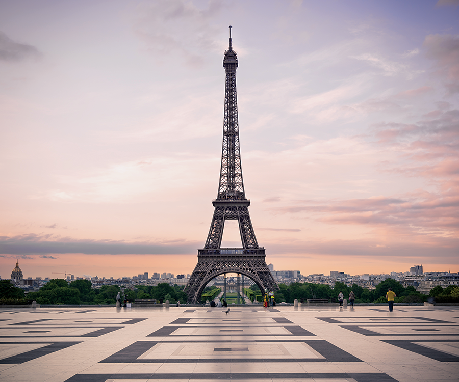 Eiffel Tower in Paris, France.