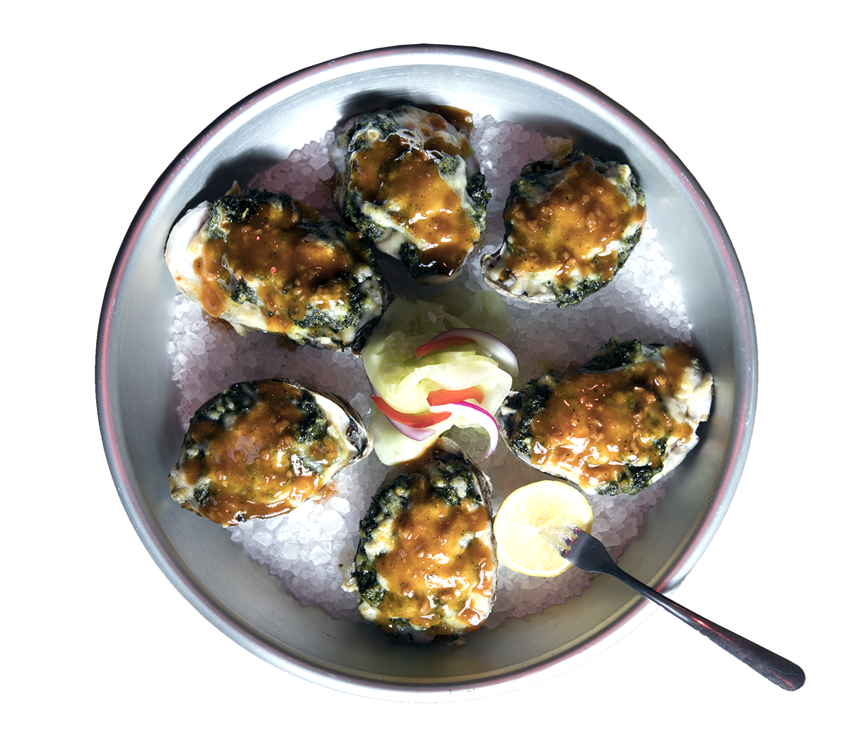 Oysters Rockefeller by Chef Mike Jalili.