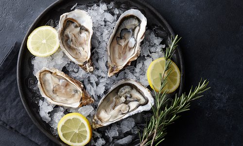 oysters on the half shell