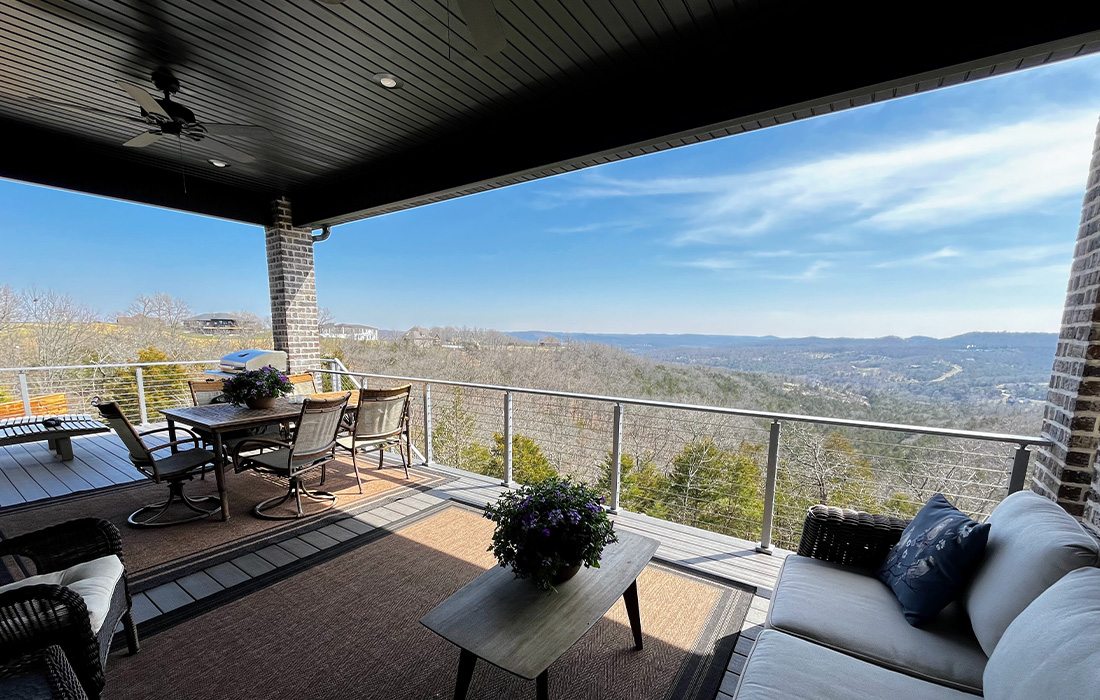 Relax in the shade thanks to Ozark Deck and Timber.