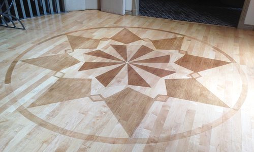 Wooden Wonder: How Two Local Artists Created a Wooden Floor Mural