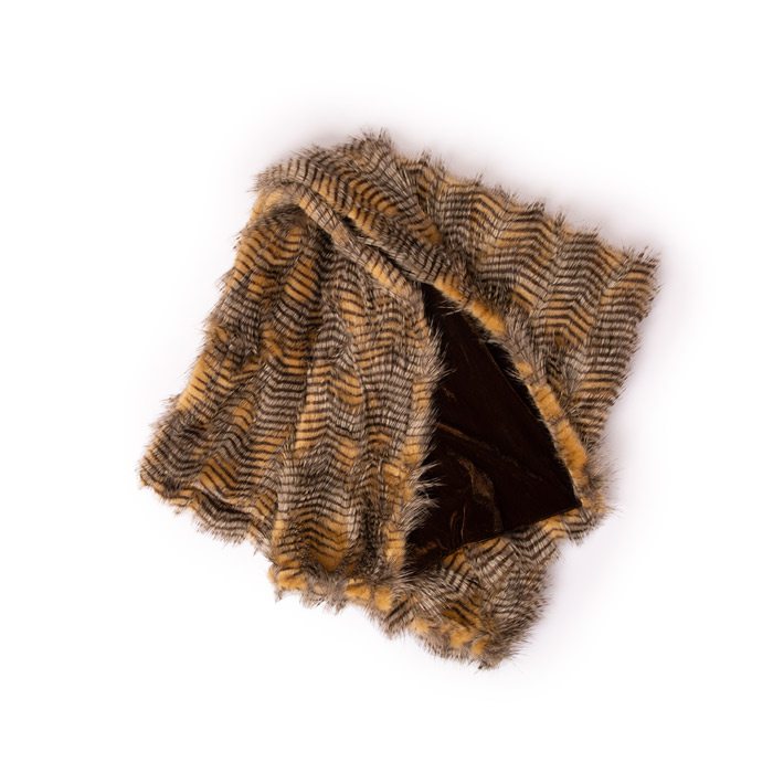 Caracal mocha throw.