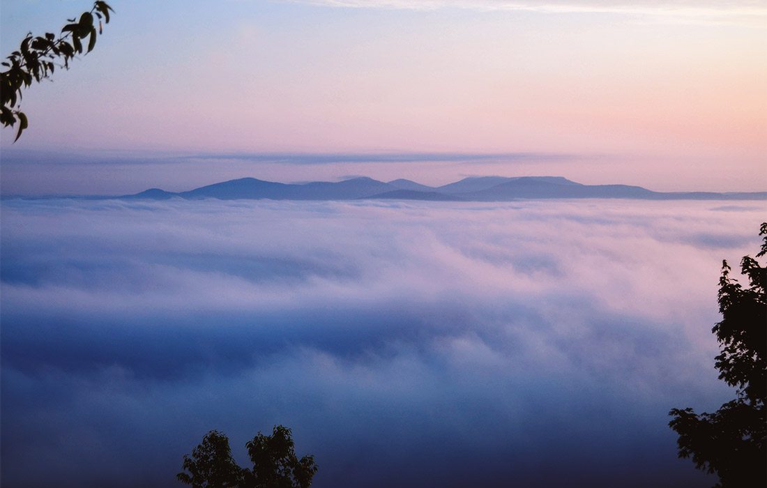 Photo of mountain range in Arkansas