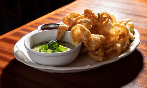 Pork rinds at Lindberg's Tavern in Springfield MO