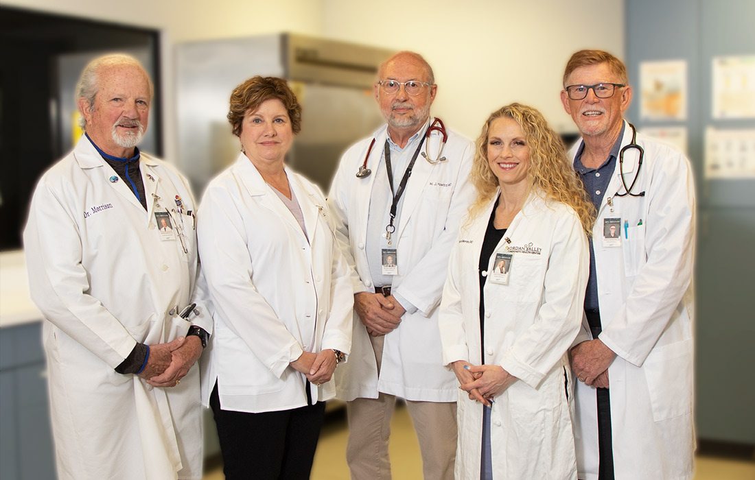 Dennis Morrison, DO; Leea Reed, DO; William Howitt, MD; Kayce Morton, DO; Donald Burkindine, DO